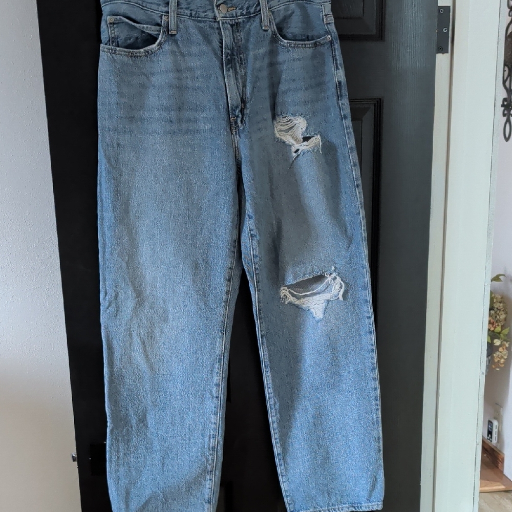 Levi's Blue Distressed Jeans